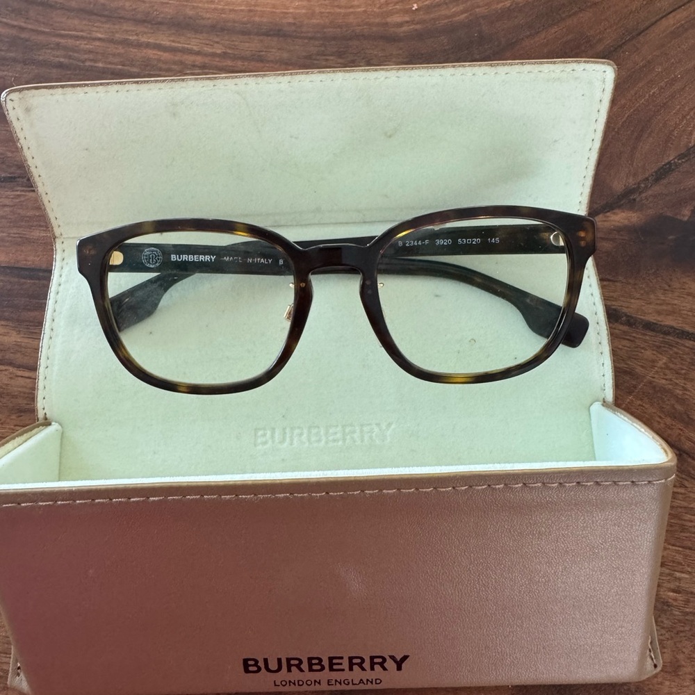 Burberry Brown Tortoise Eyeglasses